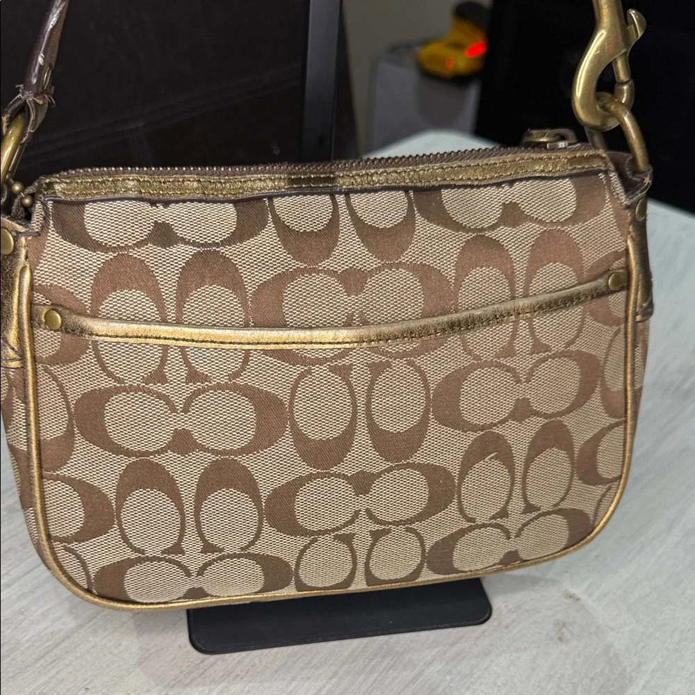 2004 Special Edition Coach Signature Mini Hobo in Brown and Bronze No 40-1495